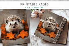 fall junk journal, forest animals Product Image 5