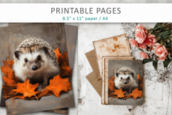fall junk journal, forest animals Product Image 7