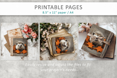 fall junk journal, forest animals Product Image 9