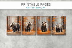 forest animals, fall junk journal Product Image 2