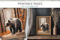 forest animals, fall junk journal Product Image 6