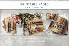 autumn junk journal, forest pages Product Image 8