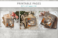 autumn junk journal, forest animals pages Product Image 8