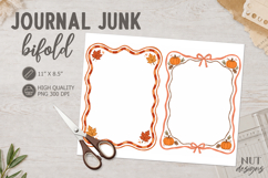 Autumn Journal Frames Bifold cozy fall border scrapbook Product Image 1