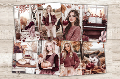 GlamArtZhanna, Autumn Junk Journal Pages, Fall Junk Journal Paper, Burgundy Autumn Digital Collage Sheet, Autumn Home Scrapbook Kit, Autumn Reading Junk Journal Kit, Cozy Home Journal Card, Autumn Library Journaling Pages, Autumn Girl Ephemera Pages, Pump