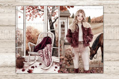 GlamArtZhanna, Autumn Junk Journal Pages, Fall Junk Journal Paper, Burgundy Autumn Digital Collage Sheet, Autumn Home Scrapbook Kit, Autumn Reading Junk Journal Kit, Cozy Home Journal Card, Autumn Library Journaling Pages, Autumn Girl Ephemera Pages, Pump