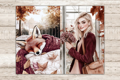 GlamArtZhanna, Autumn Junk Journal Pages, Fall Junk Journal Paper, Burgundy Autumn Digital Collage Sheet, Autumn Home Scrapbook Kit, Autumn Reading Junk Journal Kit, Cozy Home Journal Card, Autumn Library Journaling Pages, Autumn Girl Ephemera Pages, Pump
