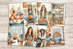 GlamArtZhanna, Autumn Junk Journal Pages, Pumpkin Spice Scrapbook Kit, Fall Junk Journal Paper, Cozy Autumn Digital Collage Sheet, Harvest Junk Journal Kit, Autumn Vibes Ephemera, Autumn Farm Journal Printable, Fall Farmhouse Journal Card, Pumpkin Pie Dia