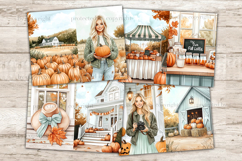 GlamArtZhanna, Autumn Junk Journal Pages, Pumpkin Spice Scrapbook Kit, Fall Junk Journal Paper, Cozy Autumn Digital Collage Sheet, Harvest Junk Journal Kit, Autumn Vibes Ephemera, Autumn Farm Journal Printable, Fall Farmhouse Journal Card, Pumpkin Pie Dia
