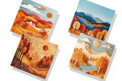 Autumn Landscapes Seamless Digital Paper Bundle Product Image 6