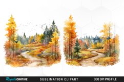 Landscape,Clipart Bundle,Instant Download,Autumn Clipart,Lake House,Mountains Png,Fall Landscape,Cottagecore Clipart,Cozy Aesthetic,Outdoor Clipart,Watercolor Clipart,Nursery Clipart,Autumn Designs,Fall Landscape,Digital Crafting,