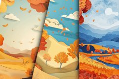 Autumn Landscapes Seamless Digital Paper Bundle Product Image 3