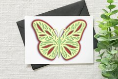 autumn layered butterfly on card