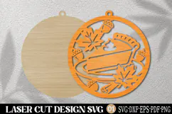 Autumn Leaf Basket Laser Cut SVG Product Image 2