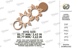 Autumn Leaf Candle Holders Bundle Laser Cut. Home Decor SVG Product Image 3