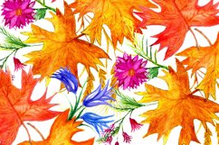 Yellow maple autumn leaves drawing Product Image 1