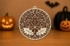 Autumn Leaf Laser Cut SVG Product Image 1