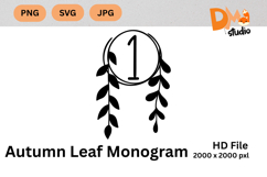 Autumn Leaf Monogram Product Image 1