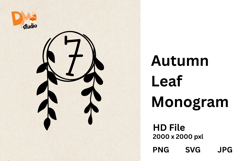Autumn Leaf Monogram Product Image 1