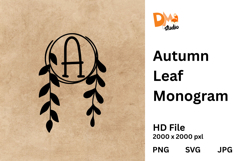 Autumn Leaf Monogram Product Image 1