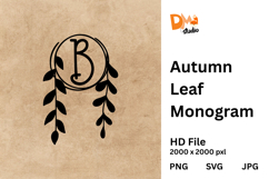 Autumn Leaf Monogram Product Image 1