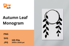 Autumn Leaf Monogram Product Image 1