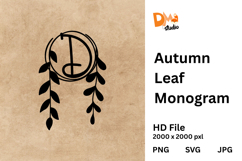 Autumn Leaf Monogram Product Image 1