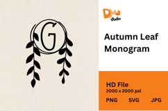 Autumn Leaf Monogram Product Image 1