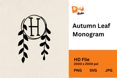 Autumn Leaf Monogram Product Image 1