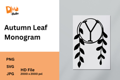 Autumn Leaf Monogram Product Image 1