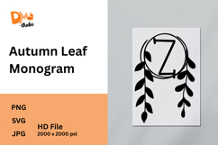Autumn Leaf Monogram Product Image 1