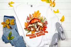 Autumn Leaves And Hippie Sublimation PNG Product Image 2