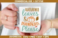 Autumn leaves and pumpkins please SVG, Autumn SVG, Fall SVG Product Image 1