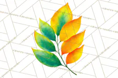 Autumn Leaves Clipart, Fall Foliage Clip Art, PNG Product Image 2