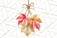 Autumn Leaves Clipart, Fall Foliage Clip Art, PNG Product Image 5