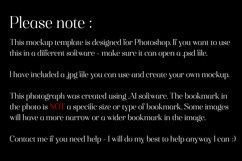Bookmark Mockup, Autumn Bookmark Mock Up Template, PSD, t22 Product Image 3