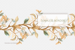 Hand-Drawn Autumn Leaves Seamless Border - Botanical PNG Product Image 3