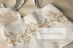Hand-Drawn Autumn Leaves Seamless Border - Botanical PNG Product Image 2