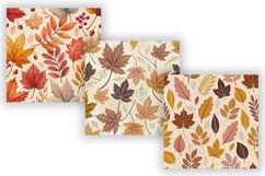 fall seamless pattern, digital paper leaves, rust color background, mustard yellow design, burnt orange tones, seasonal autumn wallpaper, maple leaf pattern, cozy thanksgiving design, watercolor foliage background, warm fall palette, rustic decor pattern,