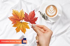 Autumn Leaves Sticker, Autumn Decor Sticker, Fall Sticker Product Image 1