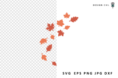 Falling leaves cut file for cricut