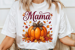 Autumn Mama Pumpkin PNG Product Image 2