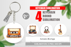 Keychain Retro Autumn Music Product Image 1