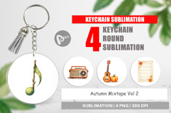 Keychain Retro Autumn Music Product Image 1