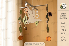 Autumn Mobiles Bundle Laser Cut. Hanging Home Decor SVG Product Image 7