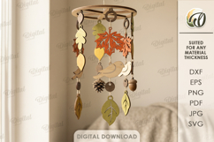 Autumn Mobiles Bundle Laser Cut. Hanging Home Decor SVG Product Image 10