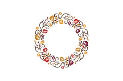 Autumn Monogram Frame Product Image 1