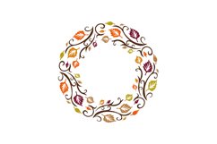 Autumn Monogram Frame Product Image 1