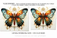 Autumn Tumbler Sublimation, Autumn Moth Tumbler, Wiccan, d1 Product Image 2