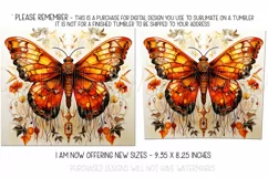 Autumn Tumbler Sublimation, Autumn Moth Tumbler, Wiccan, d3 Product Image 2